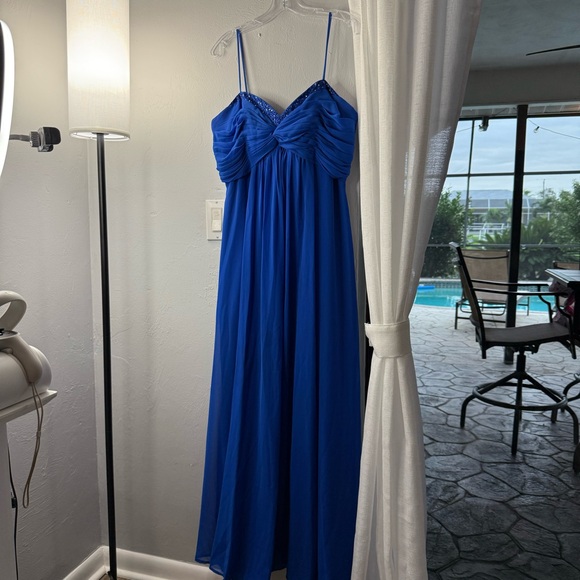 Blue David’s Bridal Dress Size 12 - Picture 2 of 6
